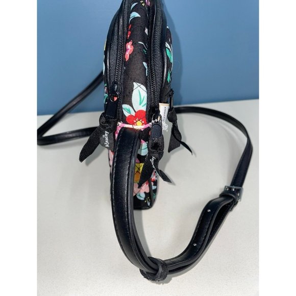 Vera Bradley Black Multi Floral Crossbody Purse (25513) - Picture 4 of 9